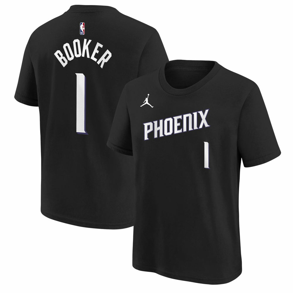 NBA Devin Booker Phoenix Suns Jordan Brand Youth Statement Edition Name & Number T-Shirt