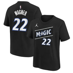 NBA Franz Wagner Orlando Magic Jordan Brand Youth Statement Edition Name & Number T-Shirt