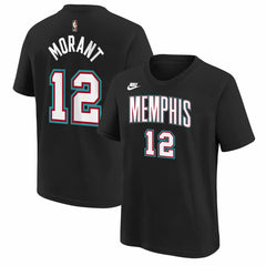 NBA Ja Morant Memphis Grizzlies Youth Name & Number T-Shirt