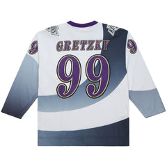 NHL White Wayne Gretzky Los Angeles Kings Mitchell & Ness Big & Tall 1995-96 Blue Line 2.0 Jersey