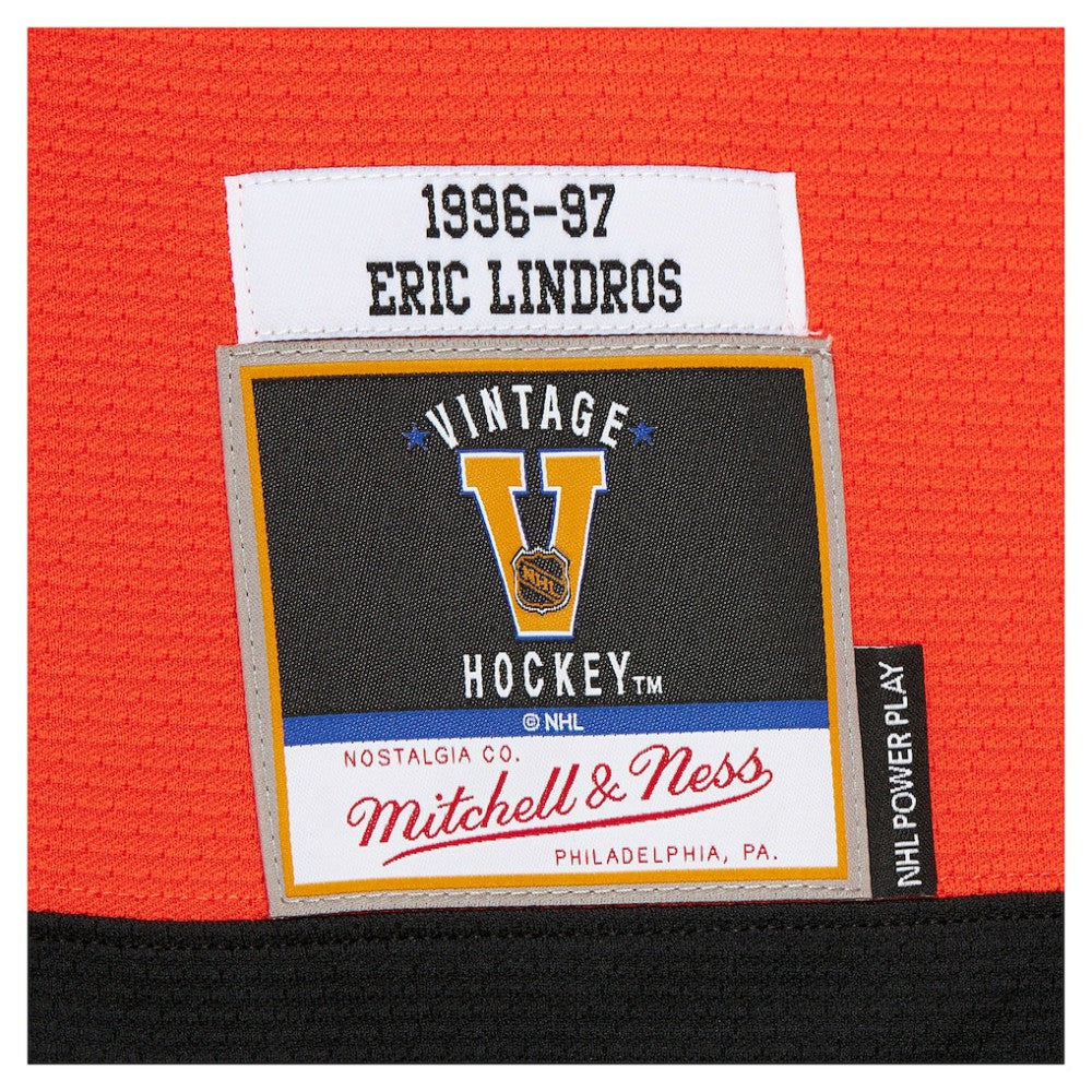 NHL Orange Eric Lindros Philadelphia Flyers Mitchell & Ness Big & Tall 1996-97 Blue Line 2.0 Jersey