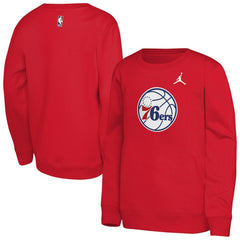NBA Philadelphia 76ers Jordan Brand Youth Courtside Statement Edition Sweatshirt