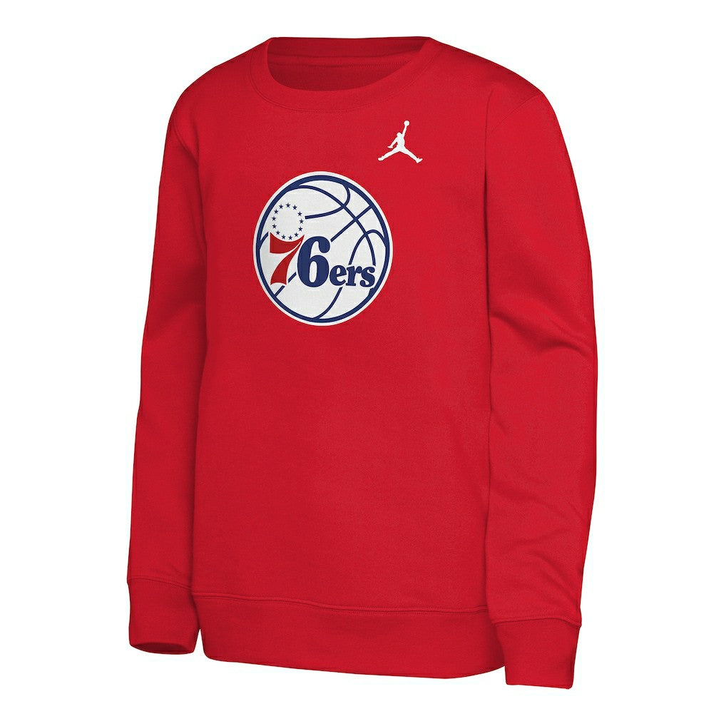 NBA Philadelphia 76ers Jordan Brand Youth Courtside Statement Edition Sweatshirt