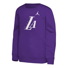 NBA Los Angeles Lakers Jordan Brand Youth Courtside Statement Edition Sweatshirt