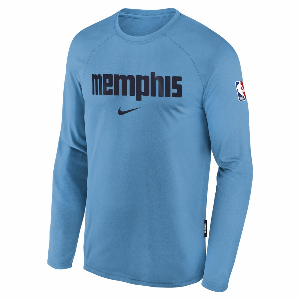 NBA Memphis Grizzlies Youth 2025/26 City Edition Dri-Fit Long Sleeve Game Top