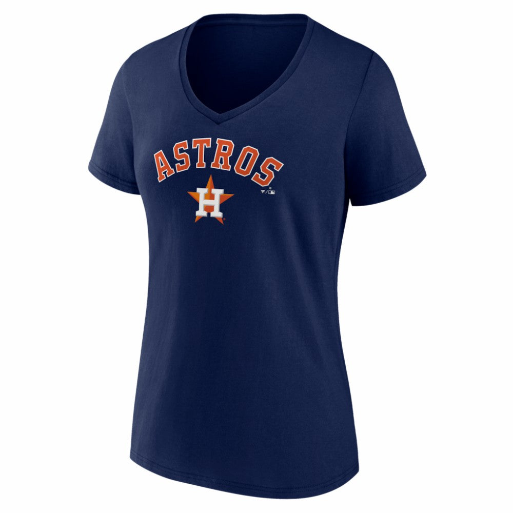 MLB Houston Astros Women's Logo V-Neck T-Shirt