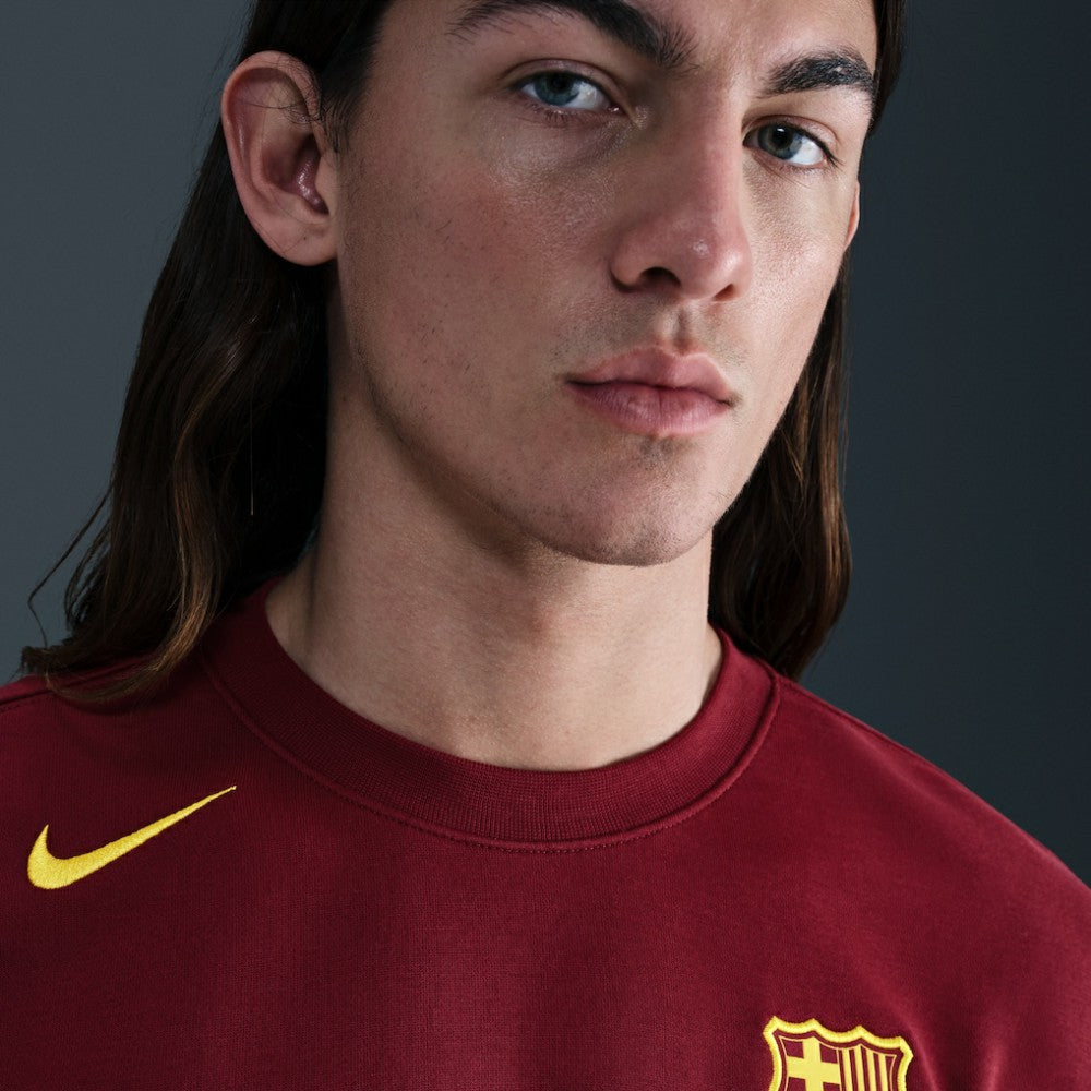 Barcelona Special Edition Club Fleece Sweatshirt - Nike Red