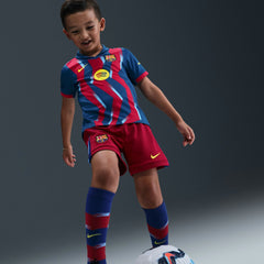 Barcelona Preschool 2025/26 Fourth Stadium Kit Set - Nike Blue/Red