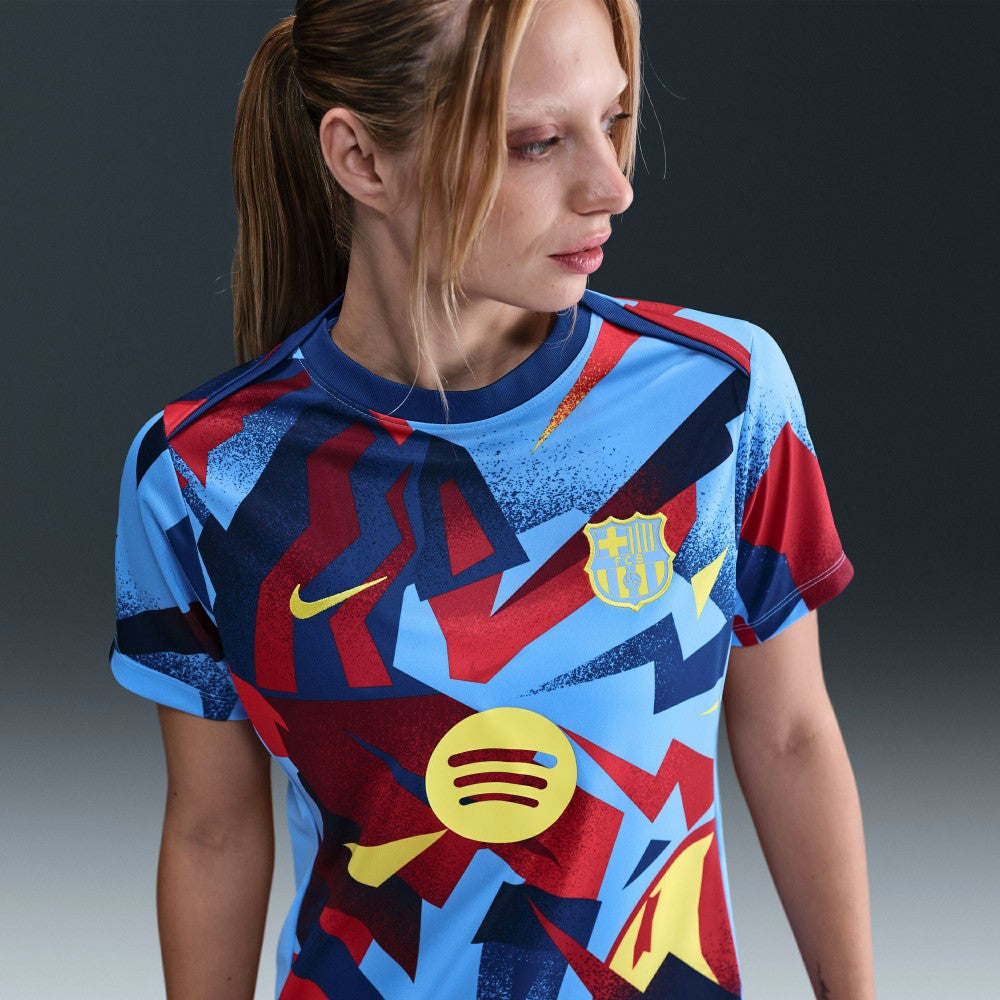 Barcelona Women's 2025/26 Academy Pro Pre-Match Performance Dri-FIT Top - Nike Blue