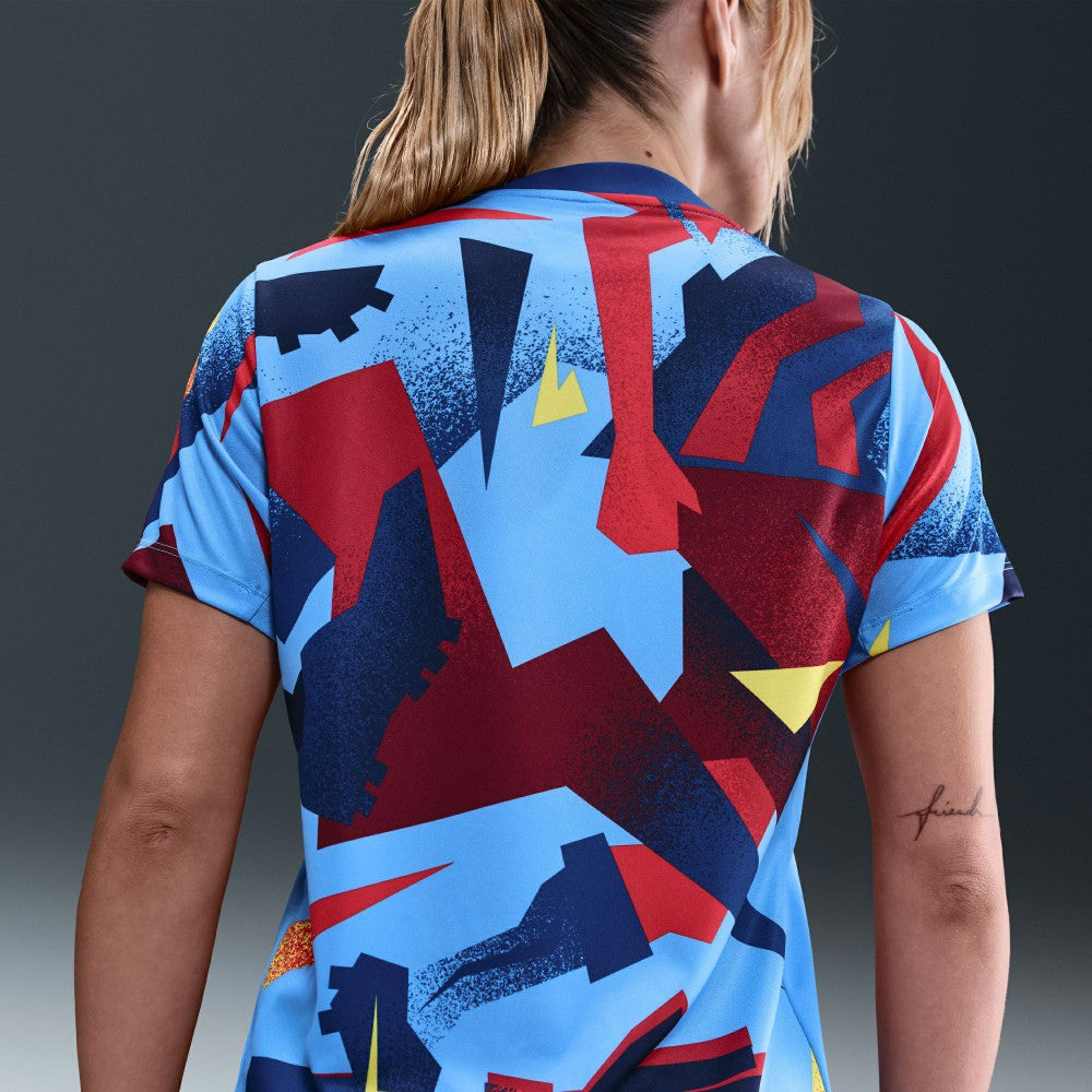 Barcelona Women's 2025/26 Academy Pro Pre-Match Performance Dri-FIT Top - Nike Blue