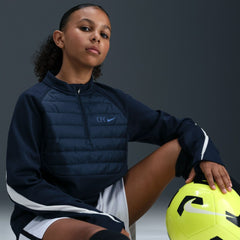 Chelsea Youth 2025/26 Academy Winter Warrior Drill Training Top - Nike Navy