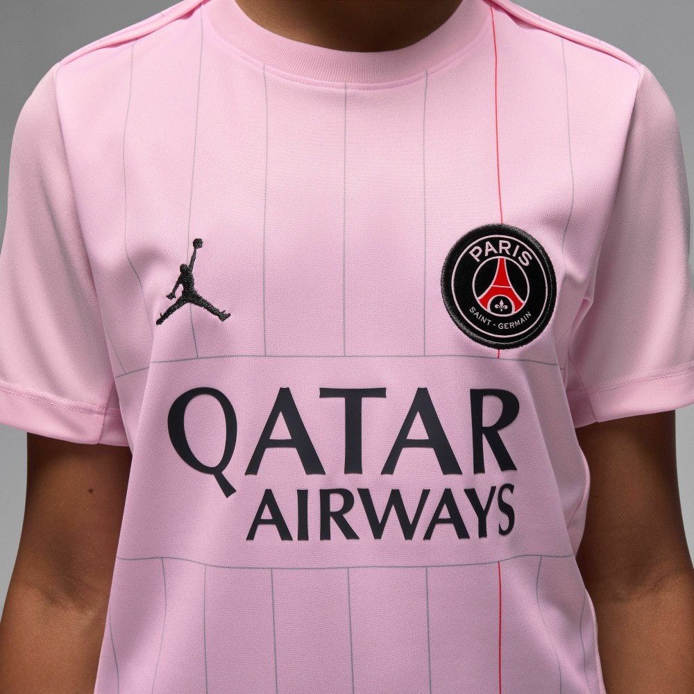 Paris Saint-Germain Jordan Brand Youth 2025/26 Fourth Academy Pro Pre-Match Top - Jordan Pink