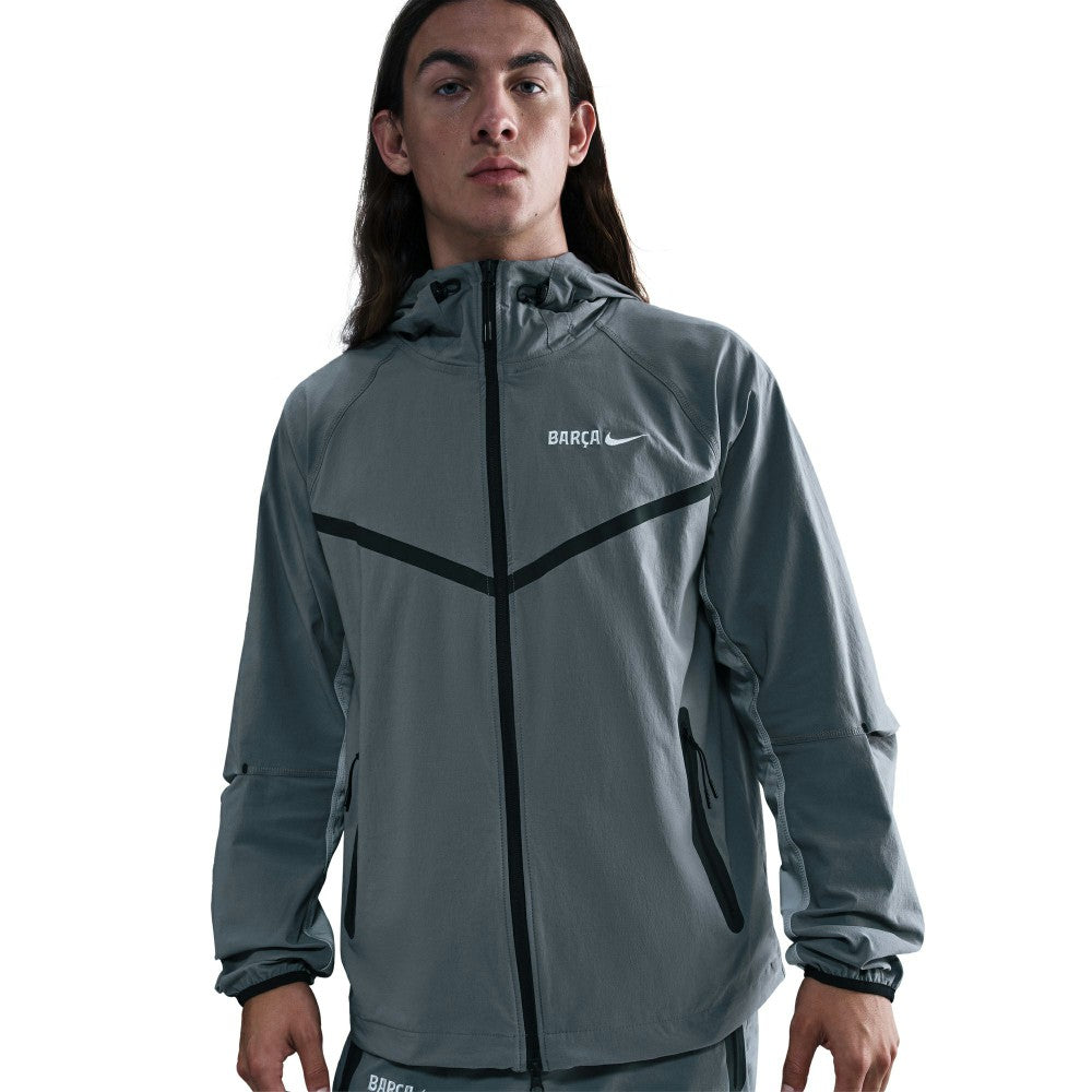 Barcelona Special Edition Full-Zip Woven Fleece Jacket - Nike Gray