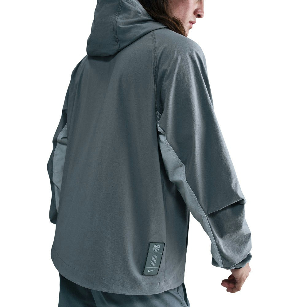 Barcelona Special Edition Full-Zip Woven Fleece Jacket - Nike Gray