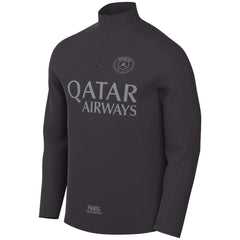 Paris Saint-Germain Strike Drill Quarter-Zip Long Sleeve Dri-FIT Top - Nike Anthracite