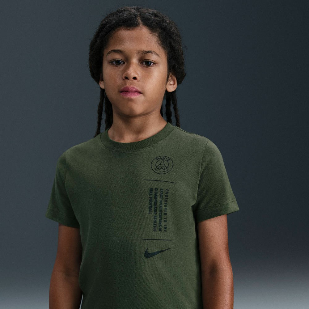 Paris Saint-Germain Youth T-Shirt - Nike Olive