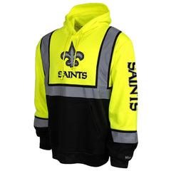 High-Visibility Safety Hooded Sweatshirt - New Orleans Saints