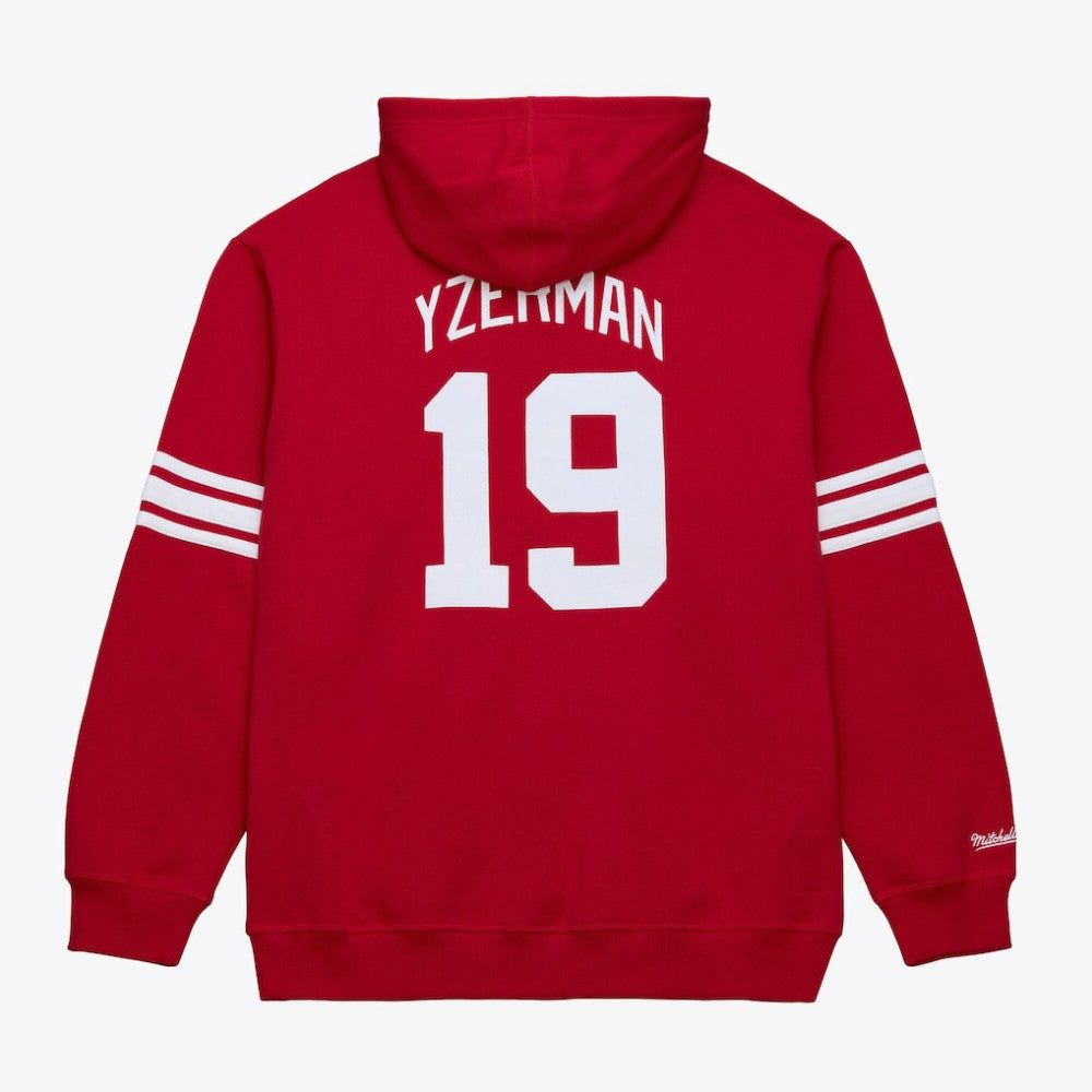 NHL Scarlet Steve Yzerman Detroit Red Wings Mitchell & Ness 1997 Name & Number Premium Pullover Hoodie