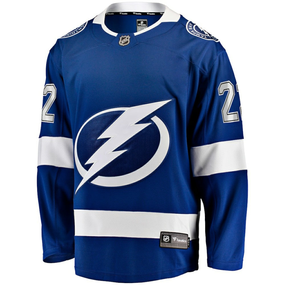 NHL Blue Oliver Bjorkstrand Tampa Bay Lightning Fanatics Home Breakaway Jersey
