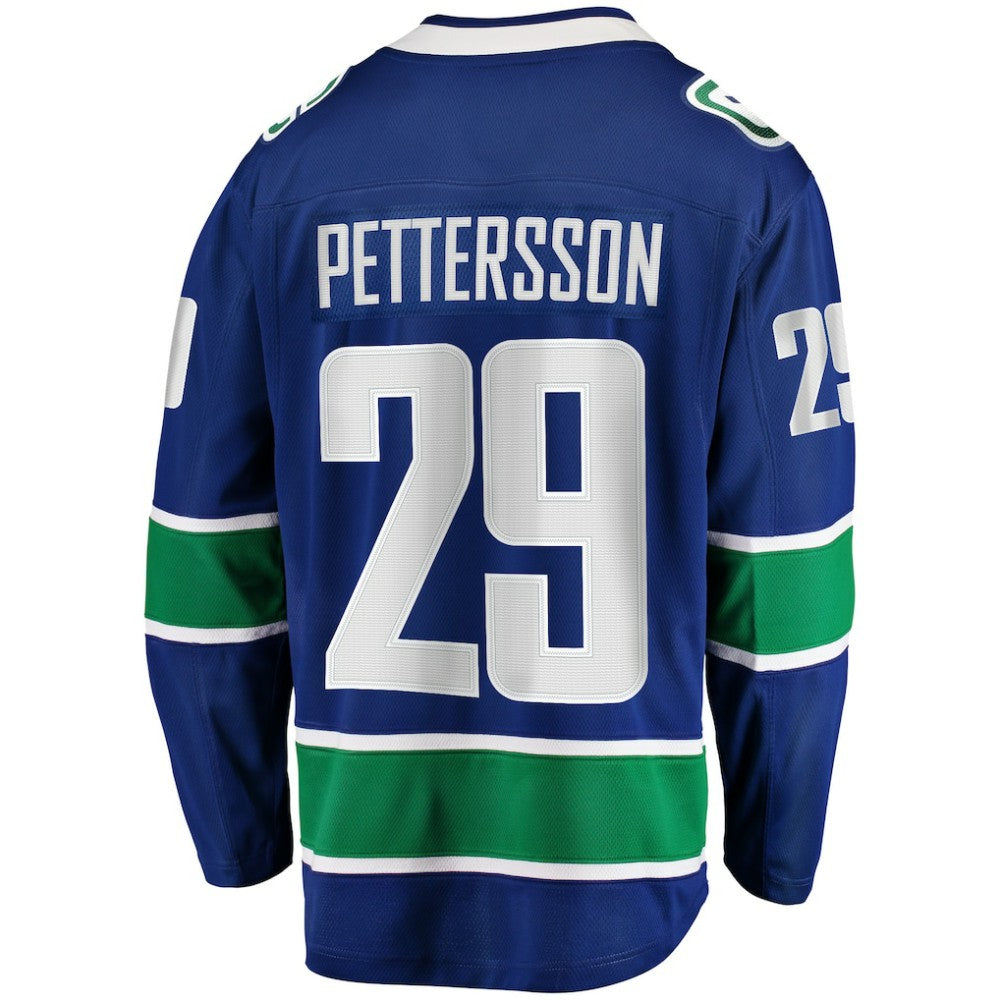 NHL Blue Marcus Pettersson Vancouver Canucks Fanatics Home Breakaway Jersey