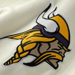 Profile Big & Tall Chest Print and Logo Short Sleeve Pullover Hoodie - Minnesota Vikings