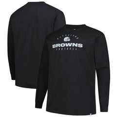 Big & Tall Coverage Scheme Long Sleeve T-Shirt - Cleveland Browns
