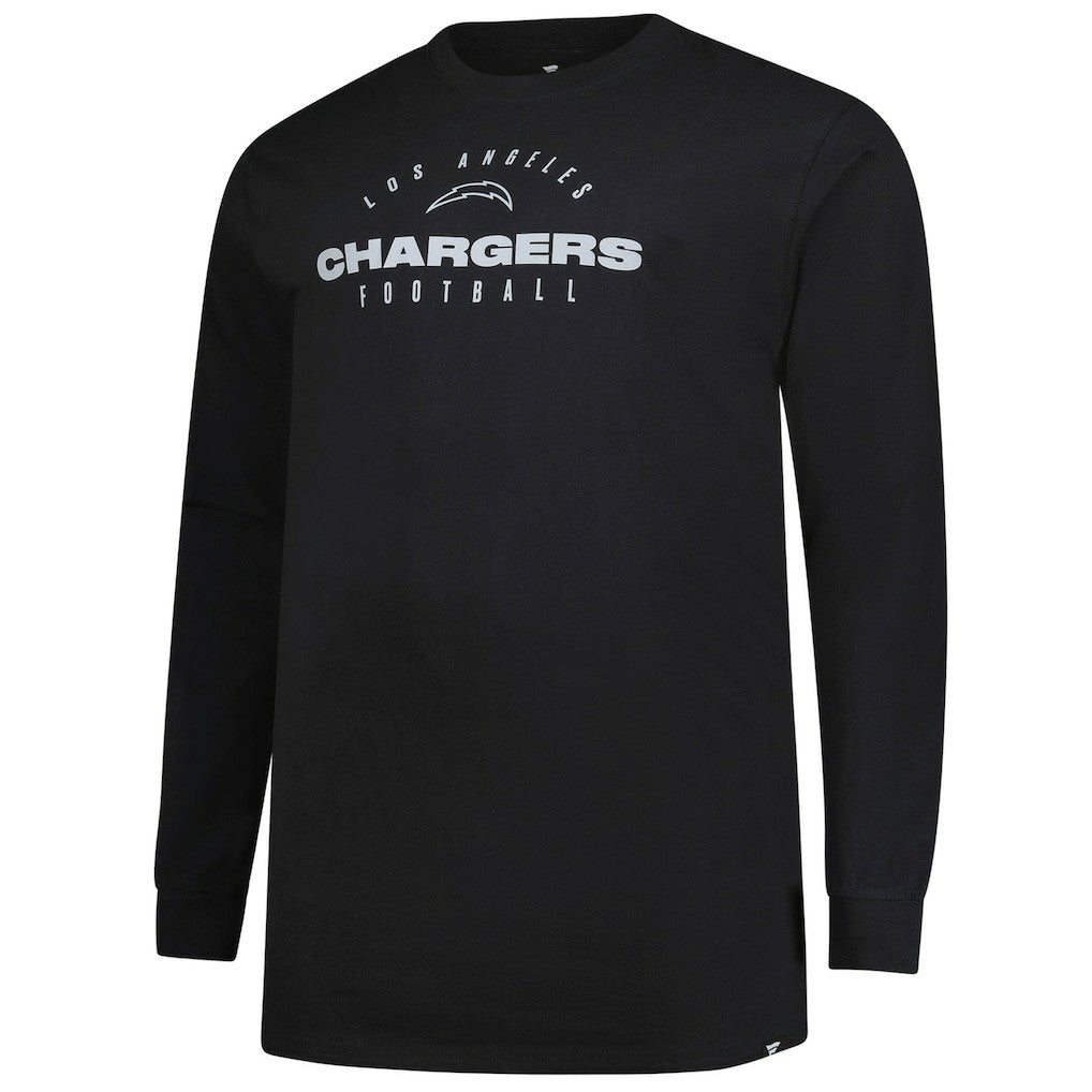 Big & Tall Coverage Scheme Long Sleeve T-Shirt - Los Angeles Chargers