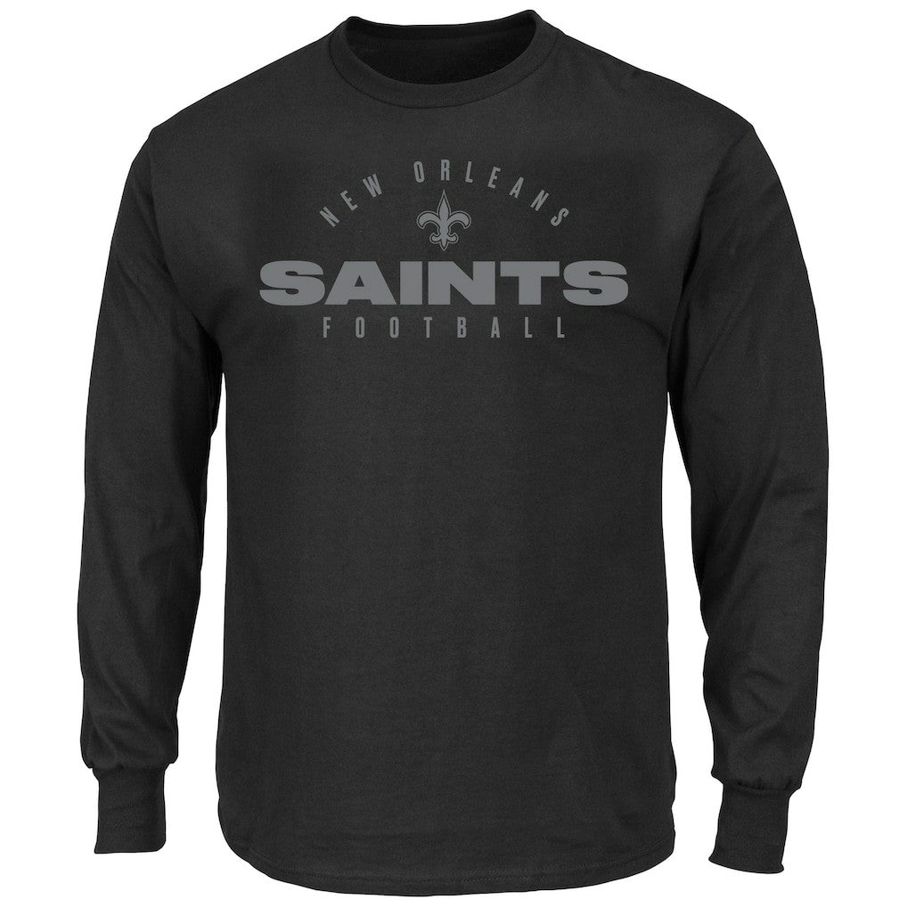 Big & Tall Coverage Scheme Long Sleeve T-Shirt - New Orleans Saints