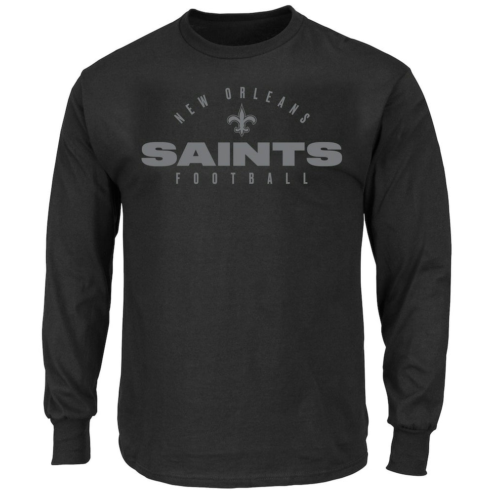 Big & Tall Coverage Scheme Long Sleeve T-Shirt - New Orleans Saints
