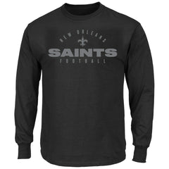 Big & Tall Coverage Scheme Long Sleeve T-Shirt - New Orleans Saints
