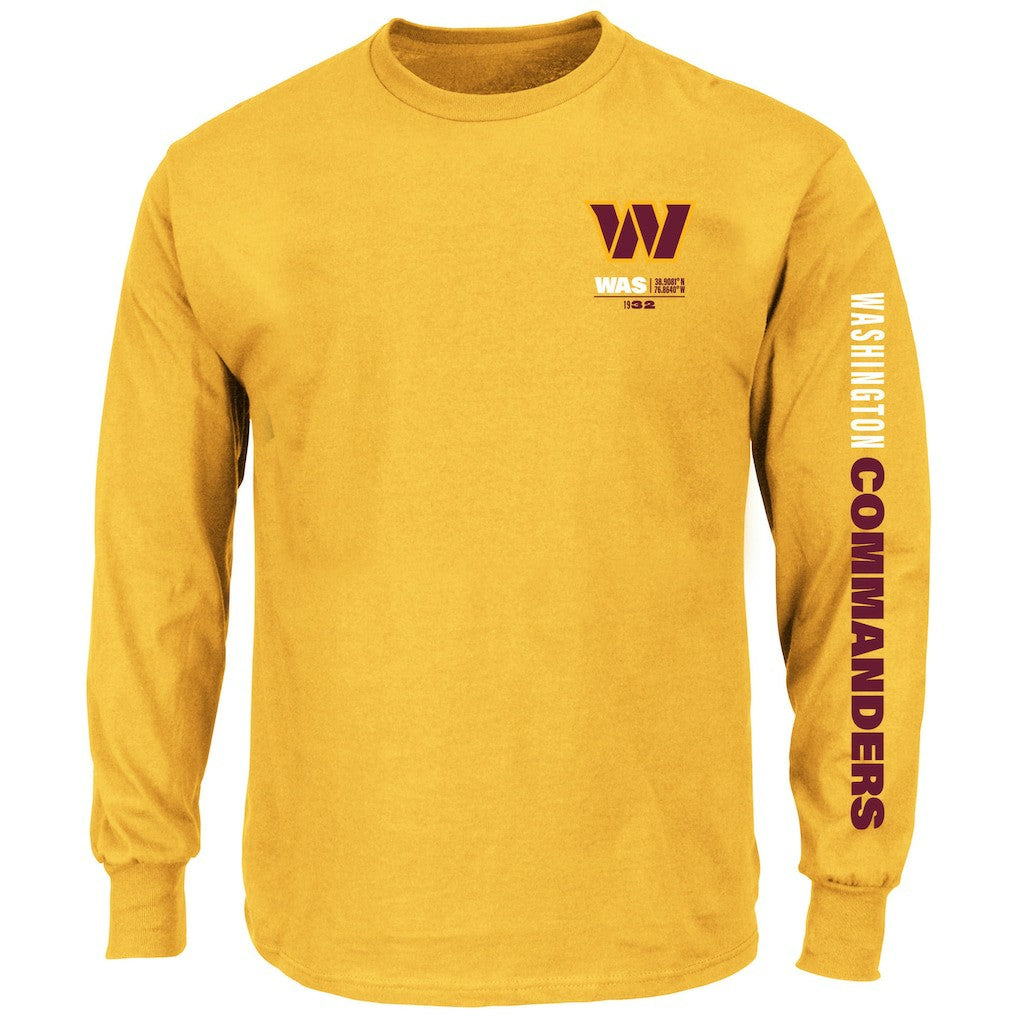 Big & Tall Clock Management Legacy Long Sleeve T-Shirt - Washington Commanders