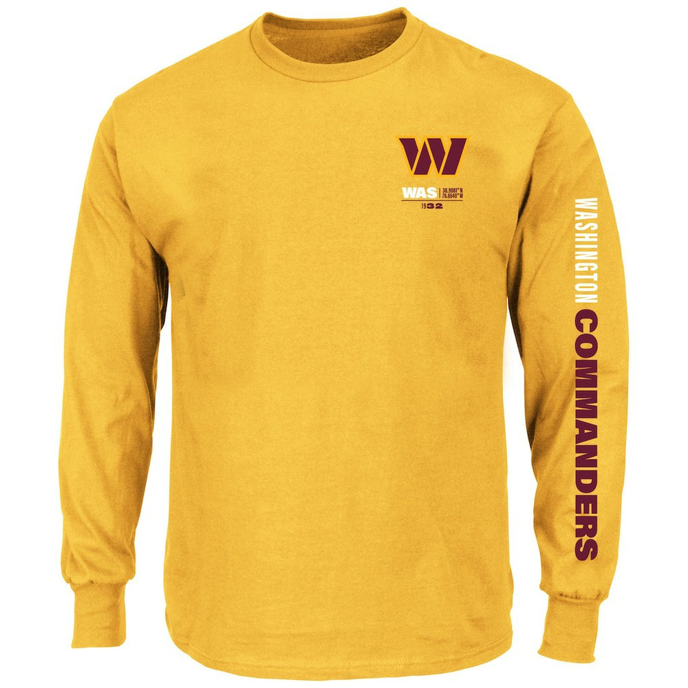 Big & Tall Clock Management Legacy Long Sleeve T-Shirt - Washington Commanders