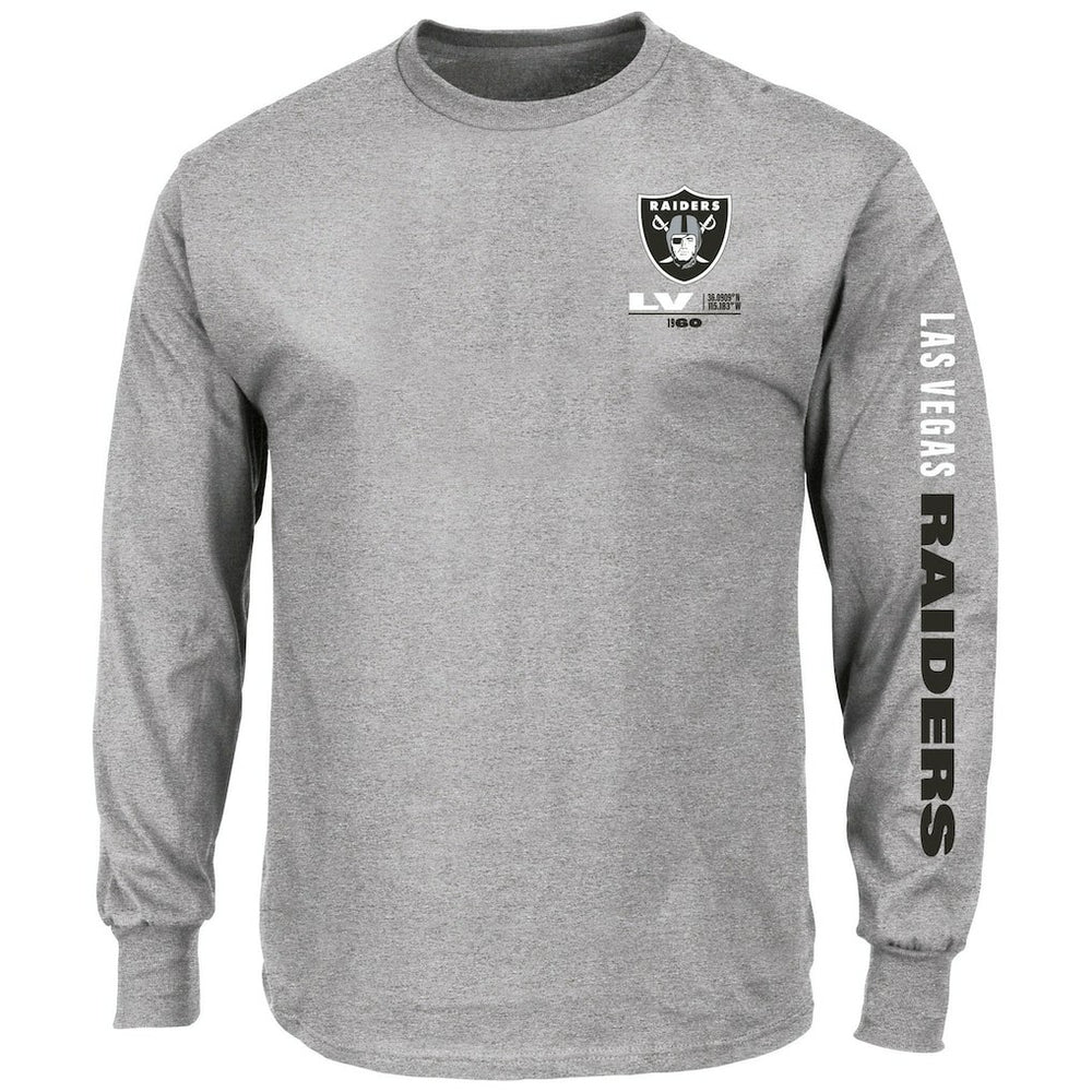Big & Tall Clock Management Legacy Long Sleeve T-Shirt - Las Vegas Raiders