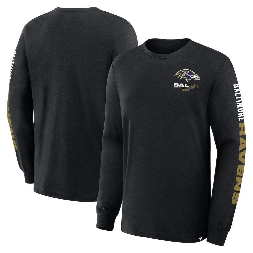 Big & Tall Clock Management Legacy Long Sleeve T-Shirt - Baltimore Ravens