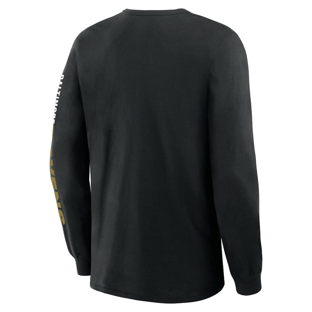 Big & Tall Clock Management Legacy Long Sleeve T-Shirt - Baltimore Ravens