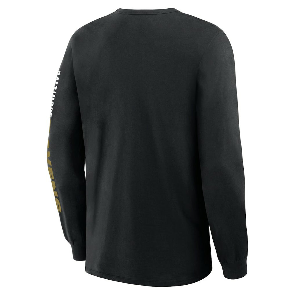 Big & Tall Clock Management Legacy Long Sleeve T-Shirt - Baltimore Ravens