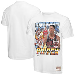NBA Scottie Pippen Chicago Bulls Hardwood Classics Commemorative Player Collage T-Shirt sale