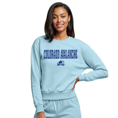 NHL Light Blue Colorado Avalanche Concepts Sport Women's Tonal Pullover Sweatshirt