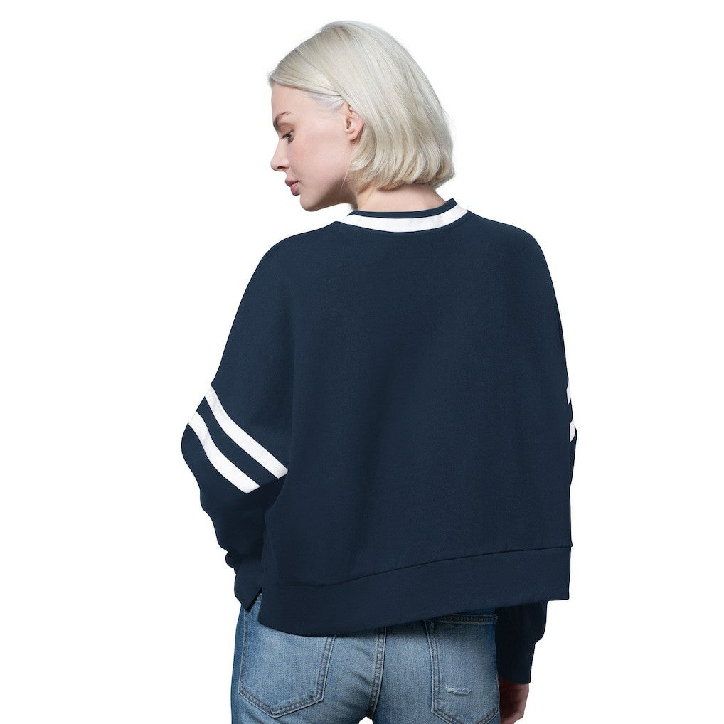 Starter Women's Rally Drop Shoulder Cropped Sweatshirt - Dallas Cowboys