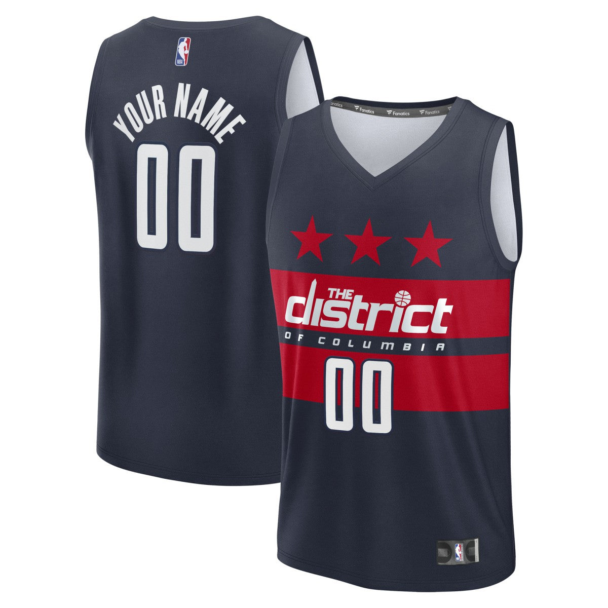 NBA Washington Wizards Fast Break Custom Jersey