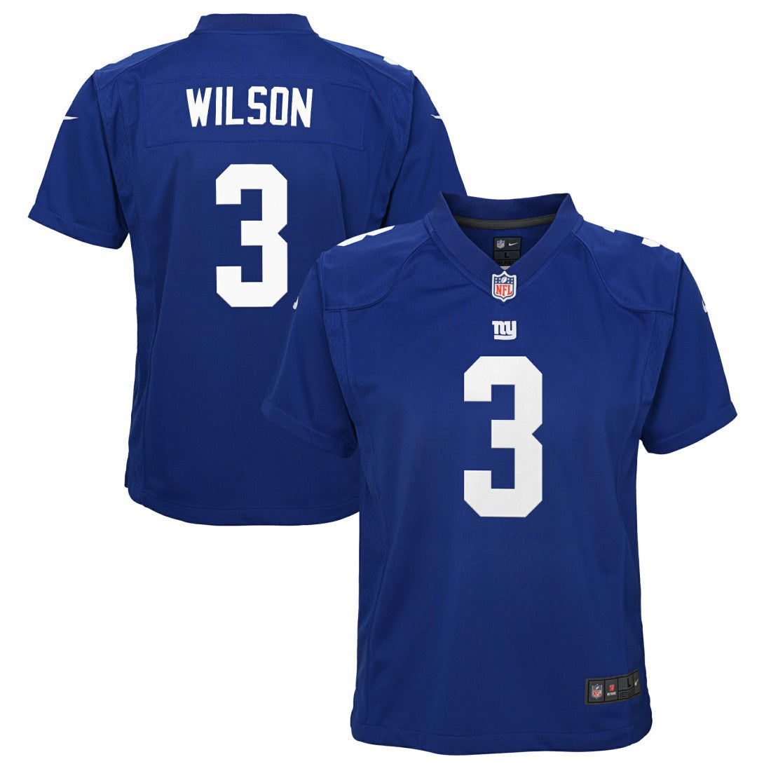 Russell Wilson  Youth Game Jersey - New York Giants