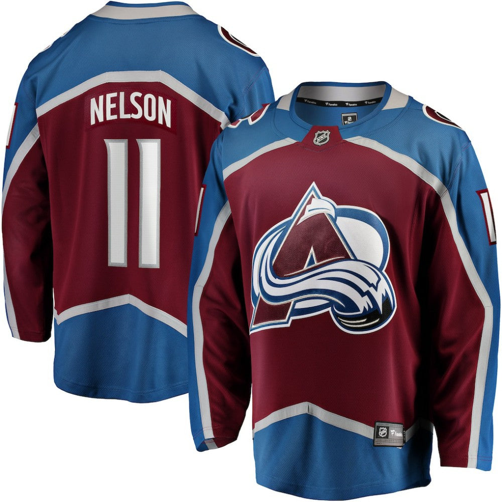 NHL Burgundy Brock Nelson Colorado Avalanche Fanatics Home Breakaway Jersey