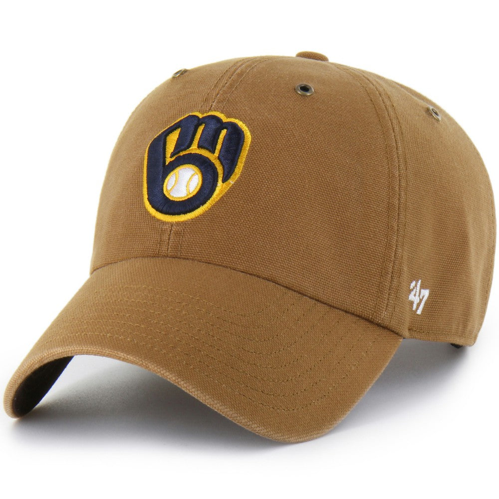 MLB Milwaukee Brewers Carhartt x '47 Clean Up Adjustable Hat