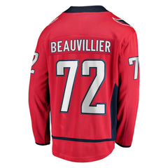 NHL Red Anthony Beauvillier Washington Capitals Fanatics Home Breakaway Jersey