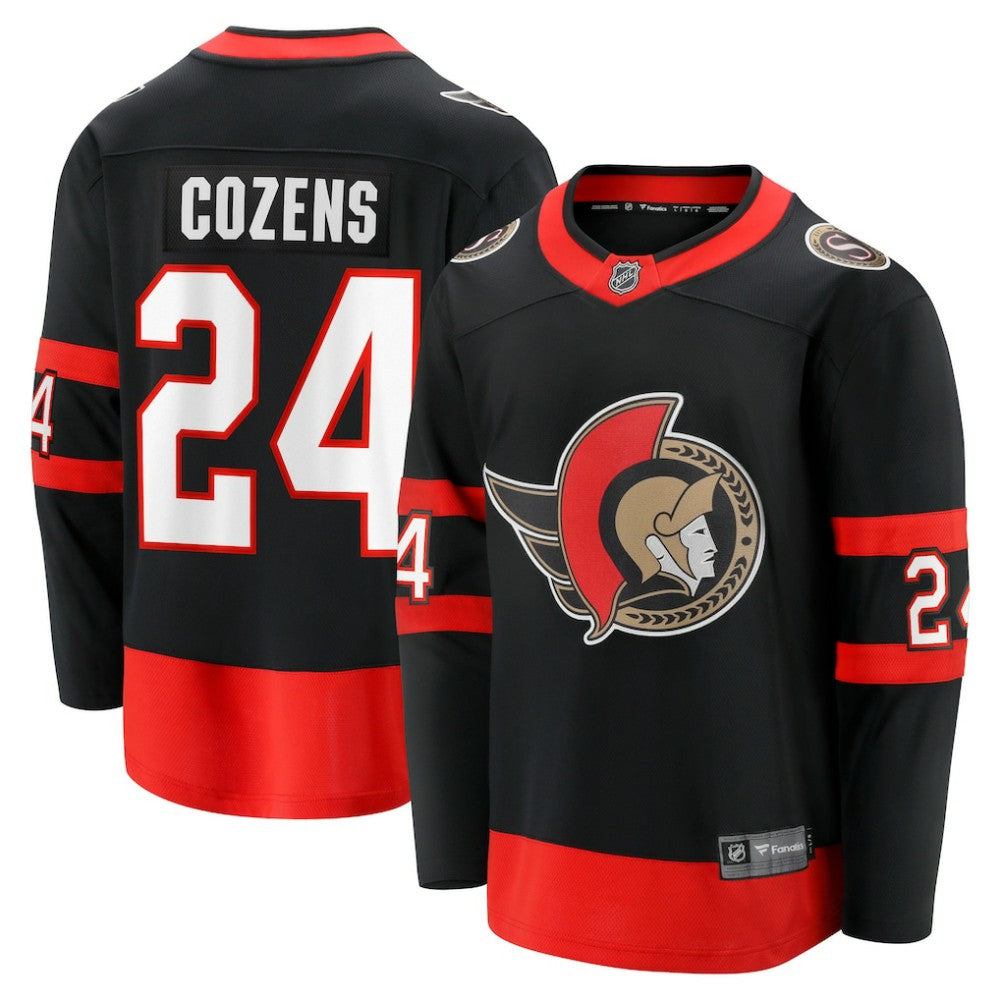NHL Black Dylan Cozens Ottawa Senators Fanatics Home Breakaway Jersey