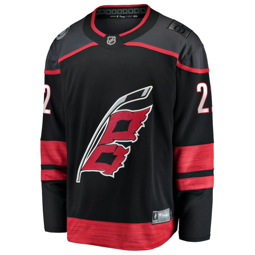 NHL Black Logan Stankoven Carolina Hurricanes Fanatics Home Breakaway Jersey