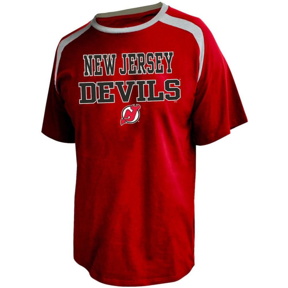NHL Red Jack Hughes New Jersey Devils Profile Big & Tall Name & Number T-Shirt