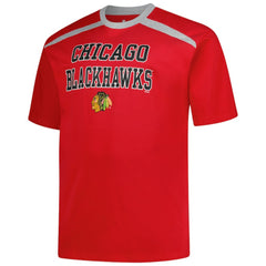 NHL Red Connor Bedard Chicago Blackhawks Profile Big & Tall Name & Number T-Shirt