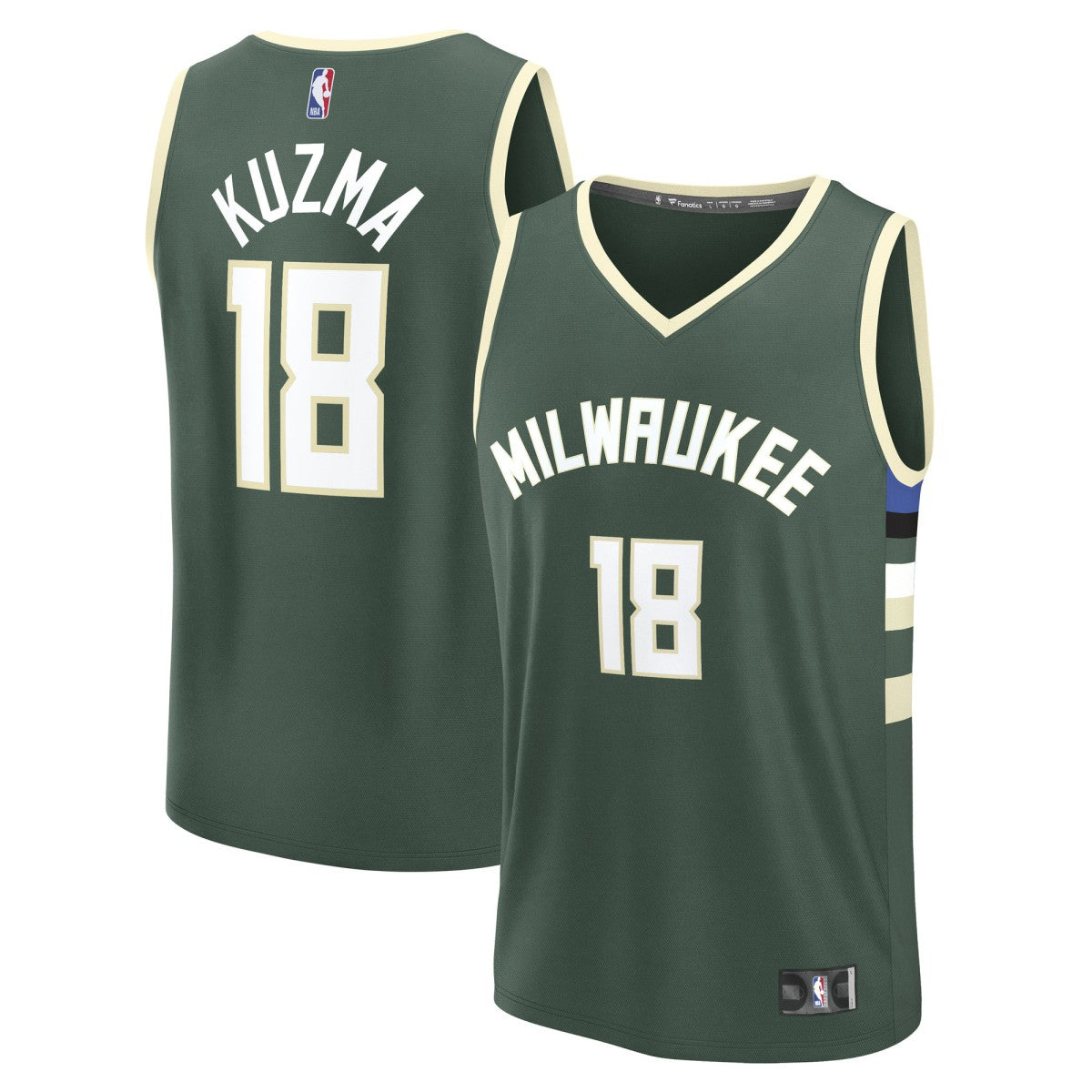 NBA Kyle Kuzma Milwaukee Bucks Fast Break Replica Player Jersey