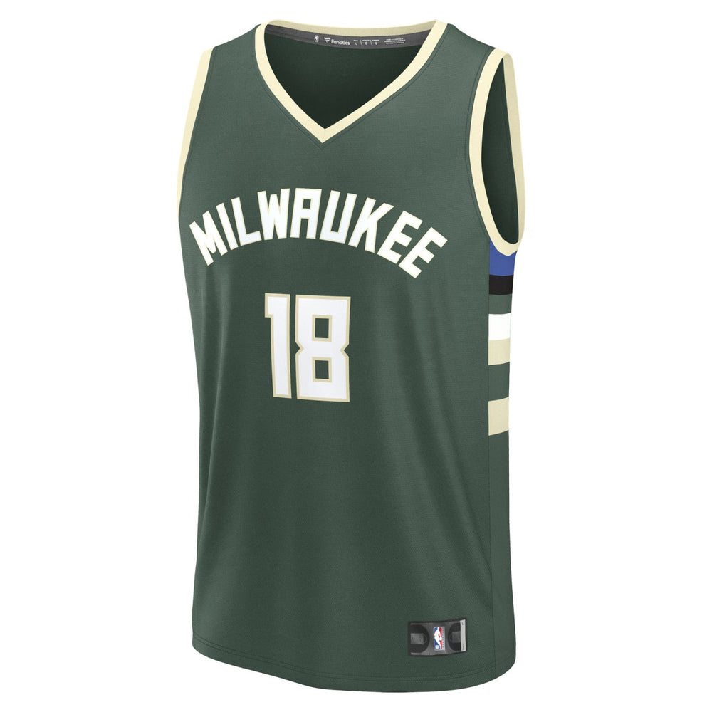 NBA Kyle Kuzma Milwaukee Bucks Fast Break Replica Player Jersey